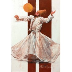 Abdul Hameed, 12 x 18 inch, Acrylic on Canvas, Figurative Painting, AC-ADHD-068